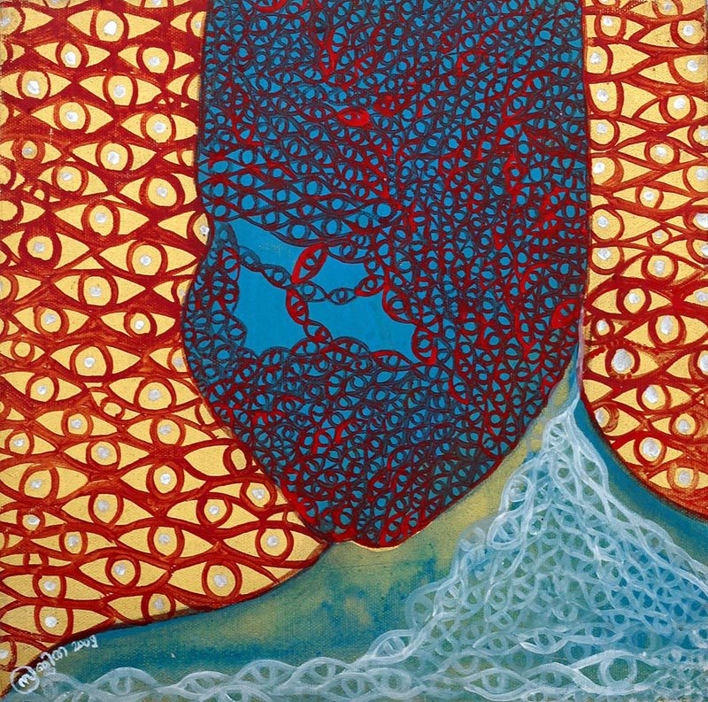 Sajitha Shankar, Alterbody series, 2009, acrylic on canvas