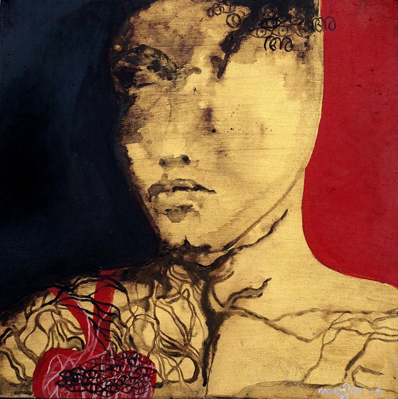 Sajitha Shankar, Alterbody series, 2009, acrylic on canvas