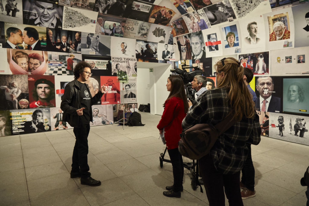 Daniel G. Andújar interviewed during the exhibition Operating System