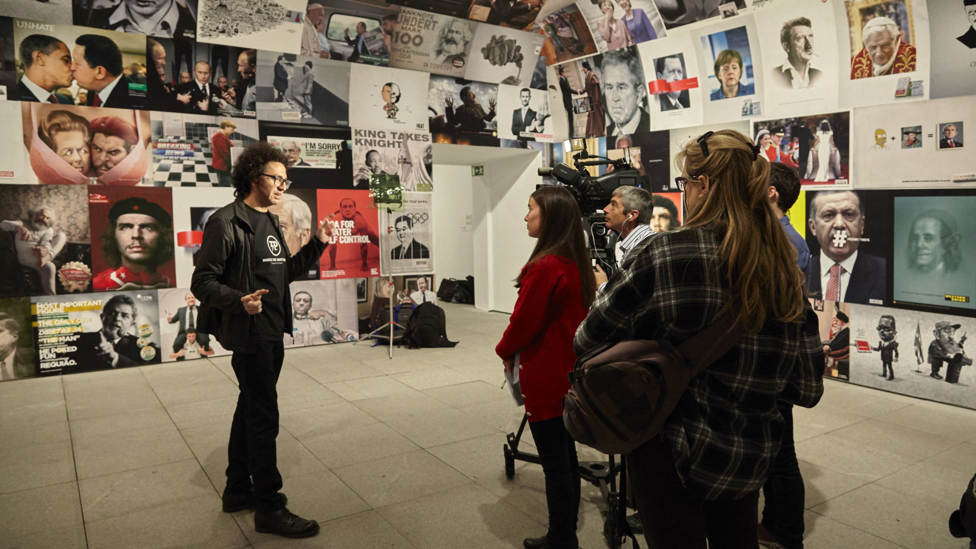 Daniel G. Andújar interviewed during the exhibition Operating System