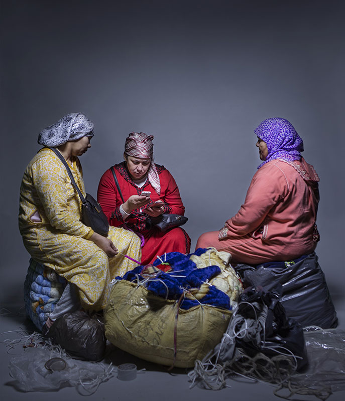 Nabila, Keltoum et Khadija © Randa Maroufi
