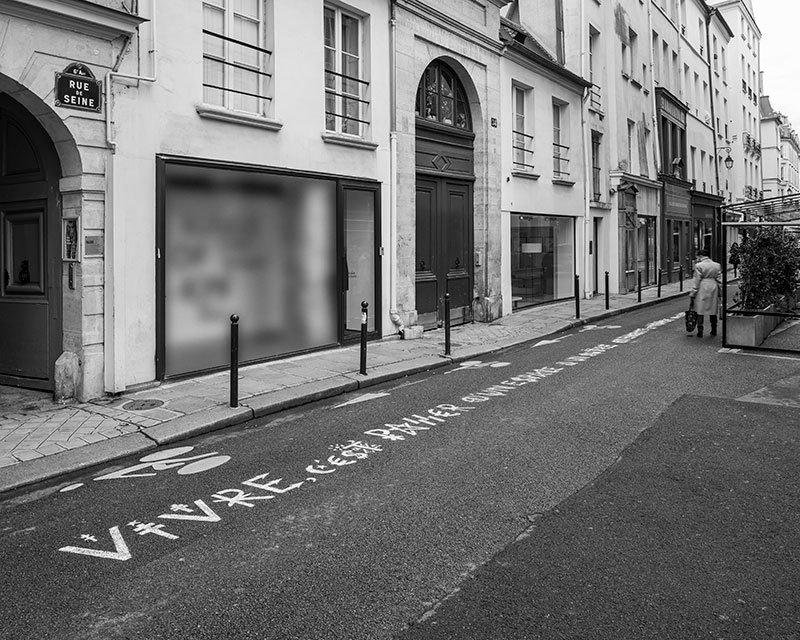 Jacques Villeglé, rue de Seine, Paris 2021