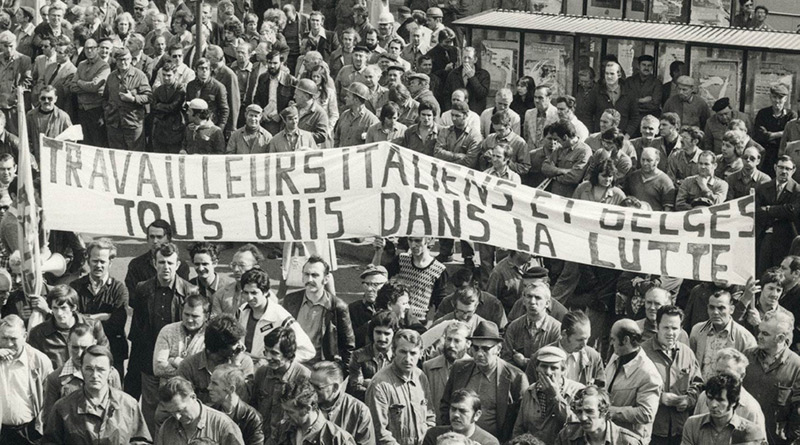 Luttes ouvrières solidaires belgo-italiennes