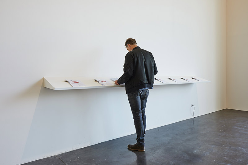 Marc Buchy, Visiteurs-mystères, 2019, vue de l’exposition Signal, Friche La Belle de Mai (Marseille) ©Jean Christophe Lett