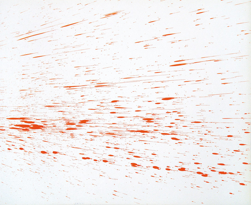 Jean Dupuy, N° 58, 1965 acrylique sur papier, 51,5 x 66,5 cm (Photo : Eddy Herier)