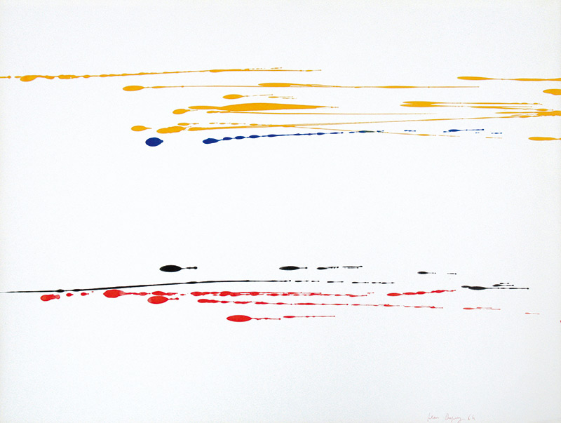 Jean Dupuy, N° 11, 1964, acrylique sur papier, 51 x 67 cm (Photo : Eddy Herier)